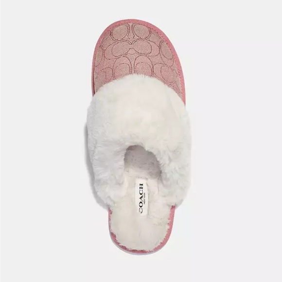 New COACH Ziva Slipper In Signature Jacquard - Picture 1 of 5